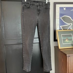 J Brand skinny leg faded black jeans, size 31